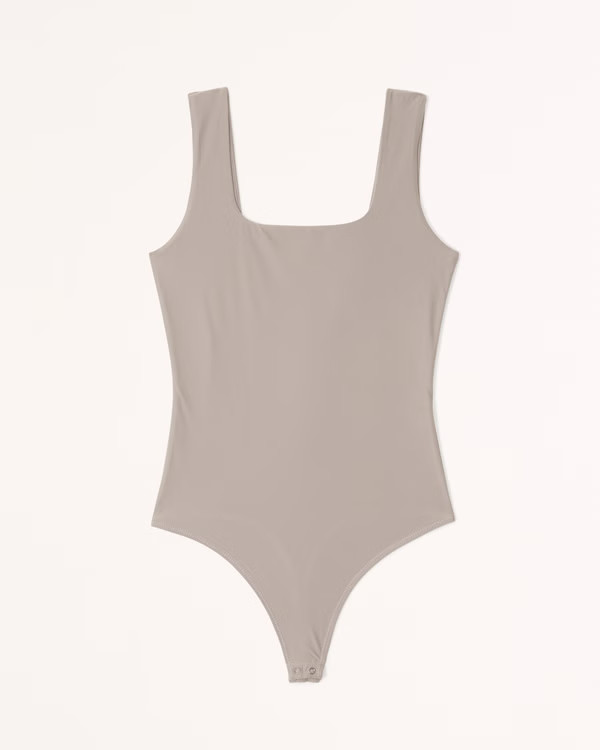 Soft Matte Seamless Squareneck Bodysuit | Abercrombie & Fitch (US)