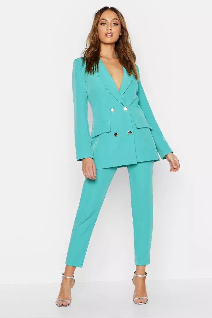 Double Breasted Military Blazer | boohoo (US & Canada)