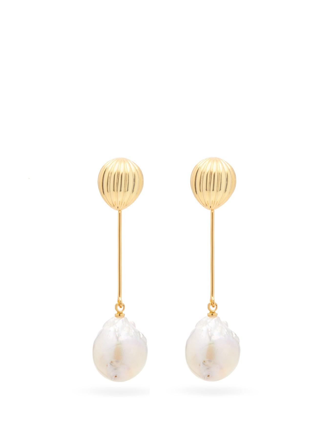 Soeurs pearl & gold-plated drop earrings | Anissa Kermiche | Matches (US)