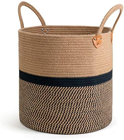 CHICVITA Extra Large Jute Basket Woven Storage Basket with Handles – Natural Laundry Basket Toy... | Amazon (US)