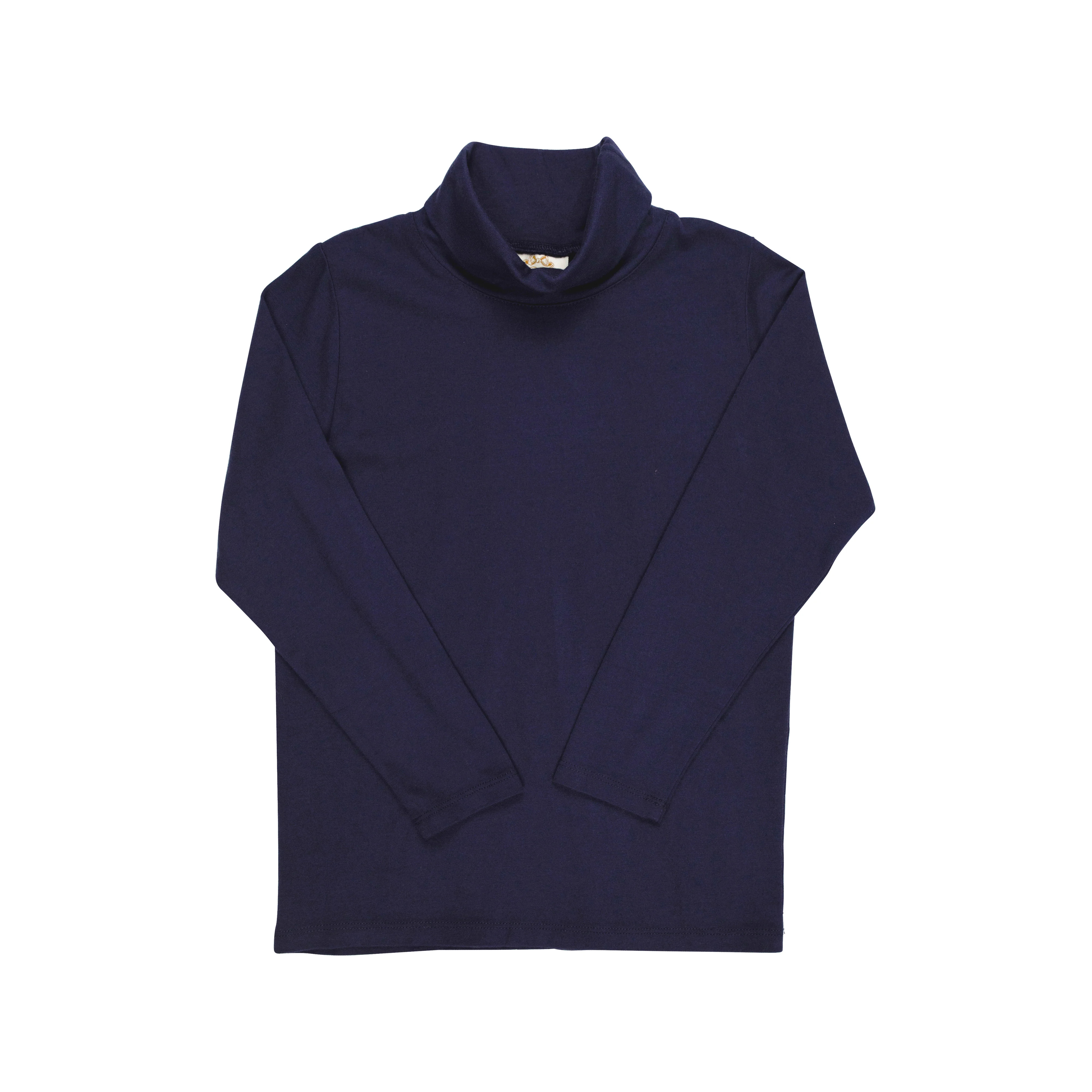 Tatum's Turtleneck & Onesie (Unisex) - Nantucket Navy | The Beaufort Bonnet Company