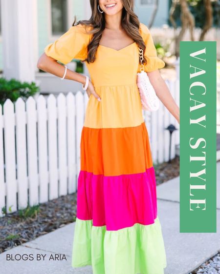 Vacay style colorful maxi dress! This One Way Ticket Orange Colorblock Maxi Dress will make sure all eyes are on you. Featuring vibrant colorblock, this dress is the perfect pick for any special occasion! This maxi dress features short puff sleeves, a sweetheart neckline, and a colorblock print. 

Material has no amount of stretch.

#LTKSeasonal #LTKstyletip #LTKFind
