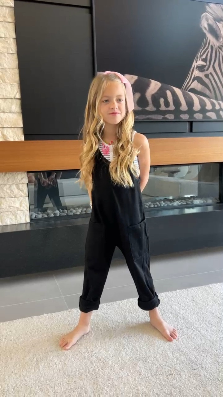 Kids jumpsuit on sale for $19.99!!!! Tons of color options! True to size- she’s wearing a 7-8!

#LTKSeasonal #LTKVideo #LTKKids