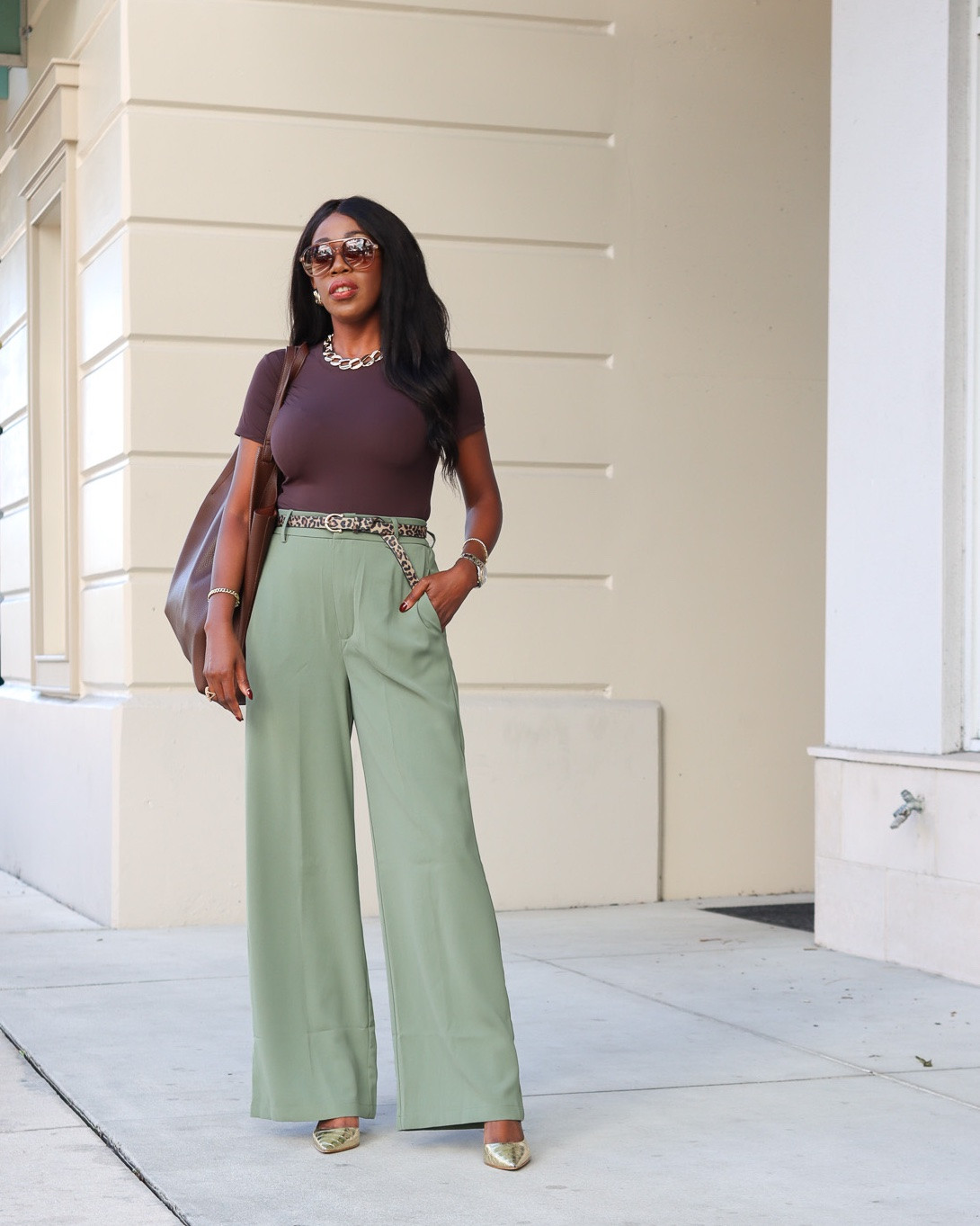 Perfect Wide Leg Trousers for Wear to Work. 
True to size. Wearing a small.  

Fall Outfits, Wear to Work, School Outfits, Teacher Outfits,

#LTKootd #LTKOver40 #LTKSaleAlert