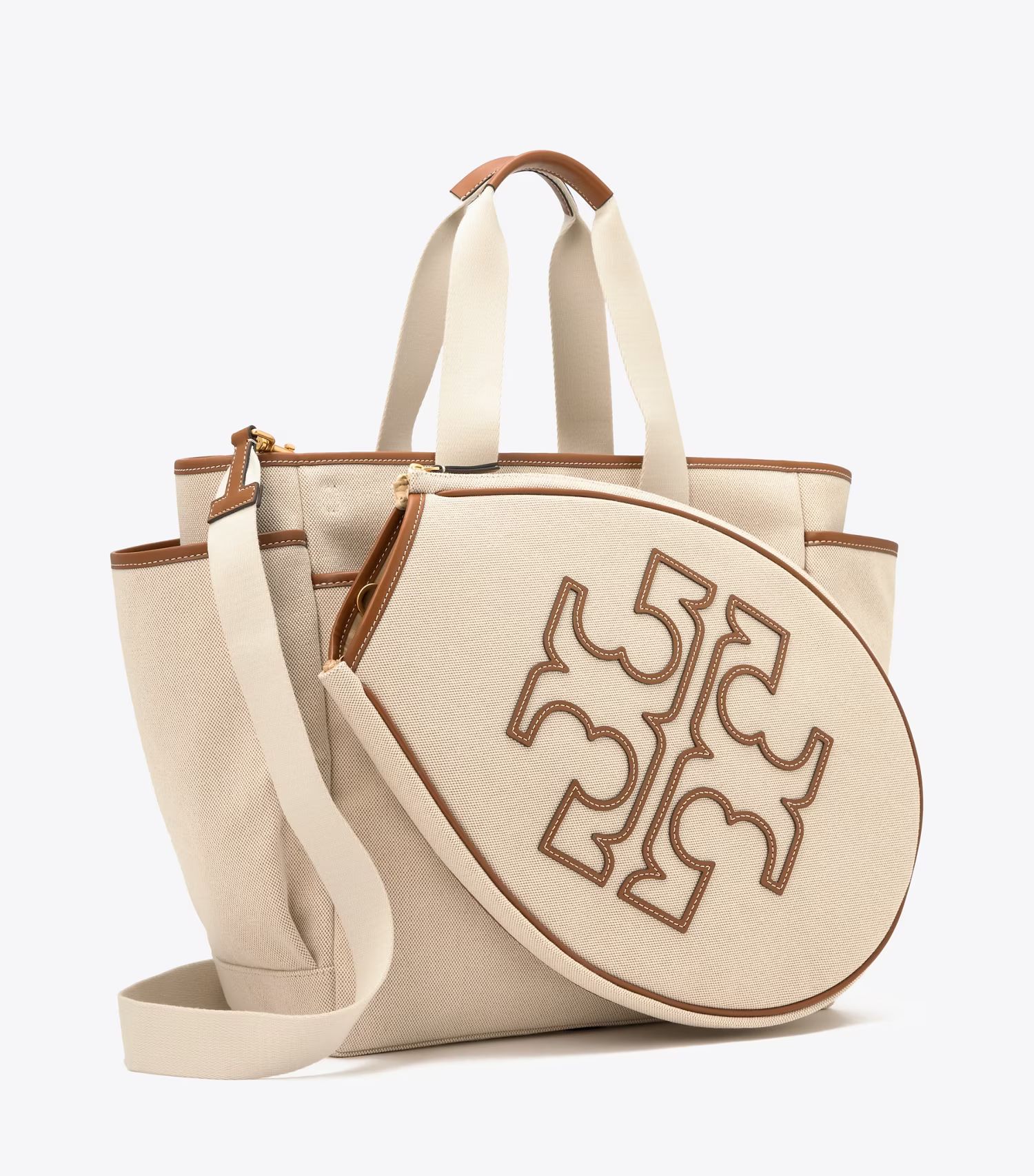 Two-Tone Canvas Tennis Tote: Women's Designer Tote Bags | Tory Sport | Tory Burch (US)