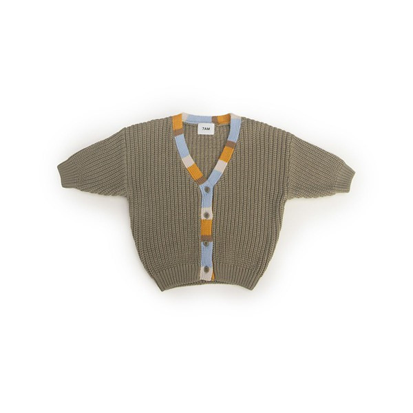 Kids' 7AM Cardigan Chunky 4/5 Olive | Scheels