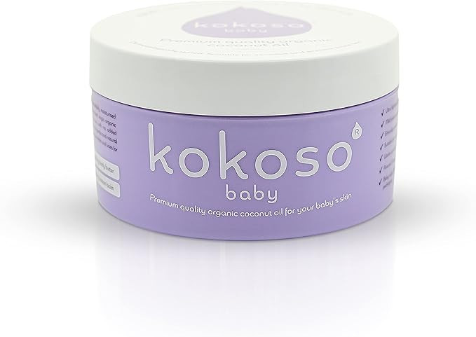 Kokoso Baby Organic Coconut Oil - Moisturising 100% Natural Baby Oil for Baby Massage, Dry, Sensi... | Amazon (UK)