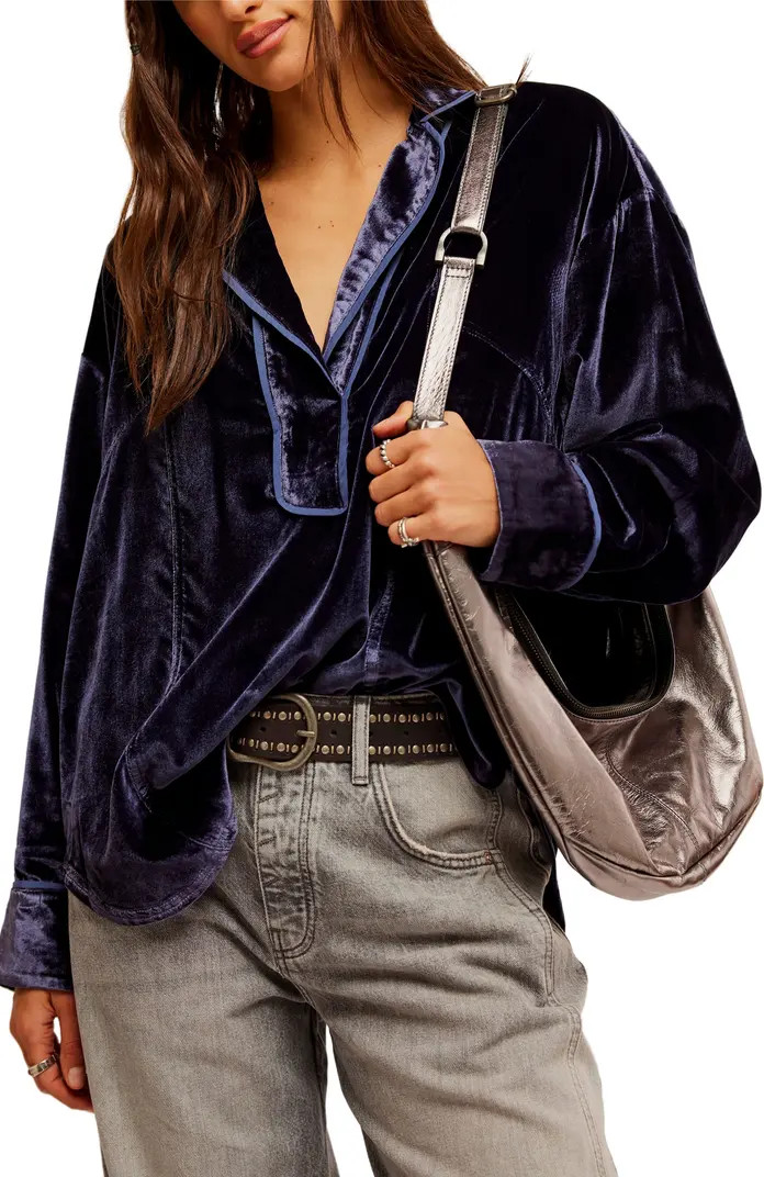 Luxy Long Sleeve Velvet Top | Nordstrom Rack