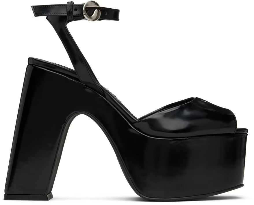Black Bridge Platform Sandals | SSENSE