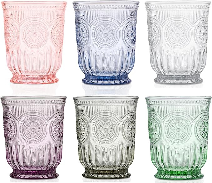 Yungala Multi-colored Small Drinking Glasses | Amazon (US)