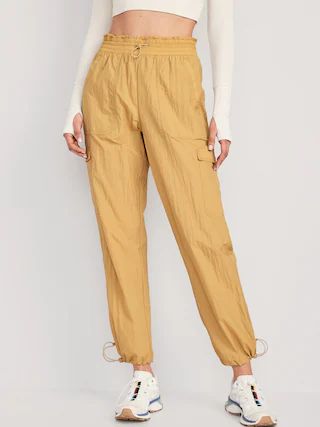 High-Waisted Parachute Cargo Jogger Ankle Pants for Women | Old Navy (US)