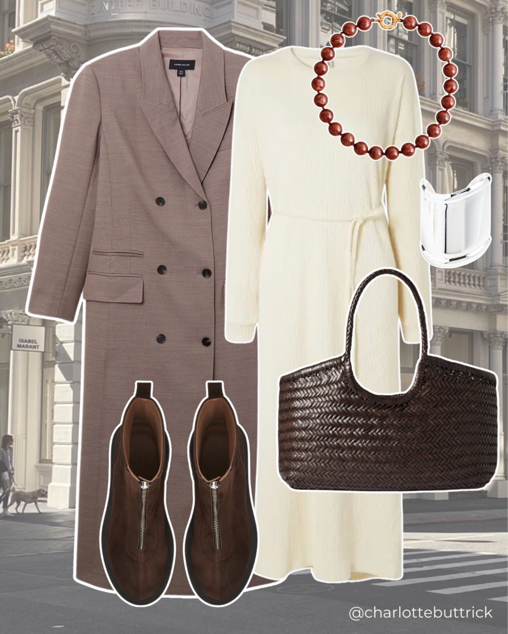 Spring capsule wardrobe, capsule wardrobe spring 2025 - transitional winter to spring layers - cream dress  - work-friendly outfits - wardrobe essentials - wardrobe staples - basics - Karen Millen - spring coat 

#LTKuk #LTKFashionMonth #LTKspring