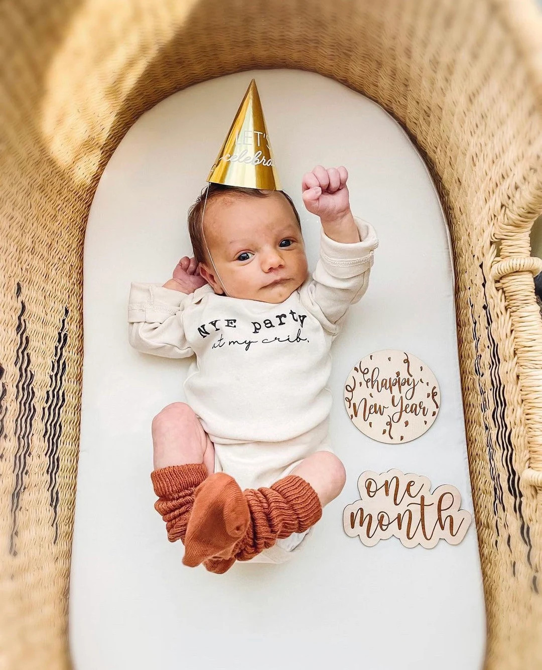 First Holiday Milestones | Milestone Discs | Wooden Milestone Markers | Baby Photo Props | Baby S... | Etsy (US)