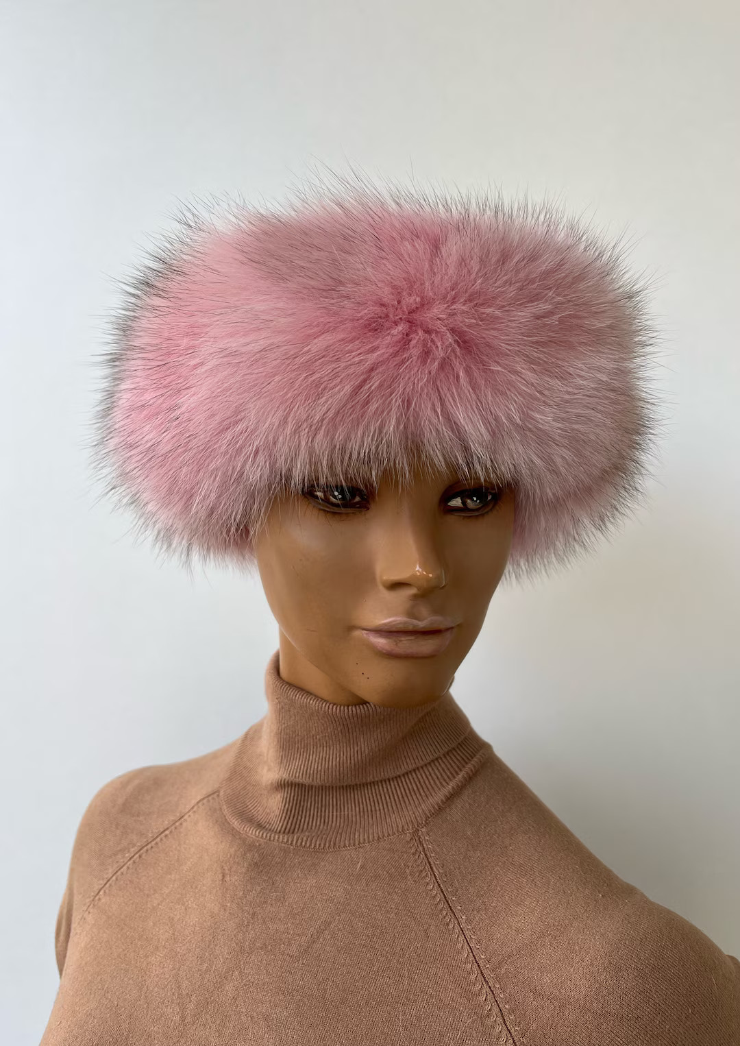 Pink Luxury Fox Fur Headband, Real Fox Fur Headband Pink Color, Luxury Fox Fur Accessory, Women's... | Etsy (CAD)