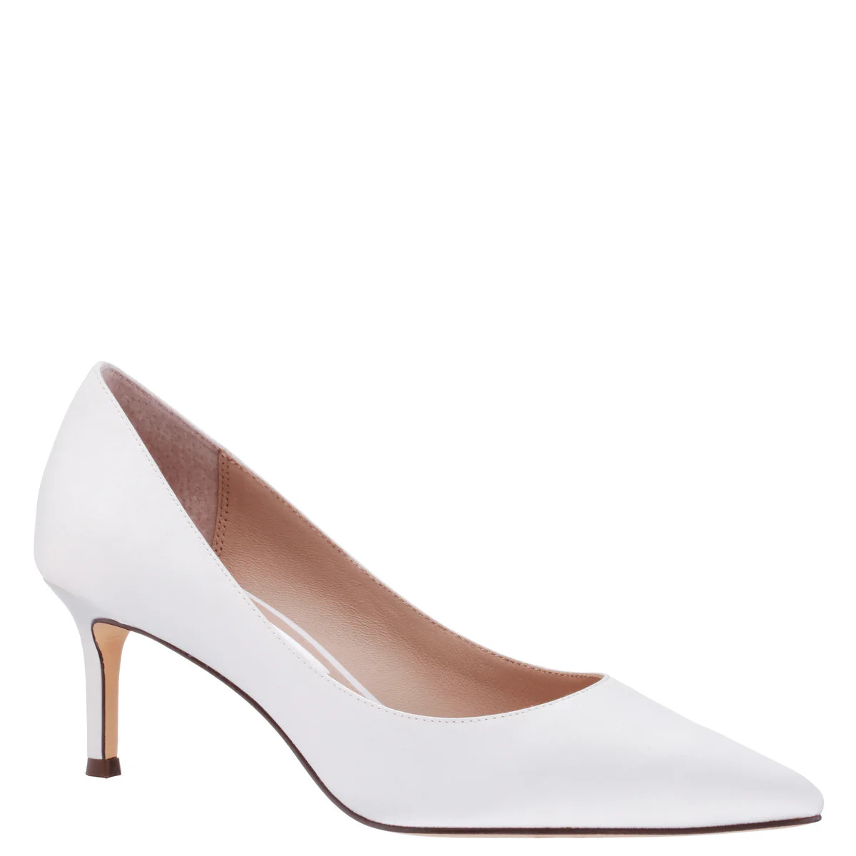 Womens Nina60 Ivory Satin Mid-Heel Classic Pump | Nina Shoes | Nina Shoes