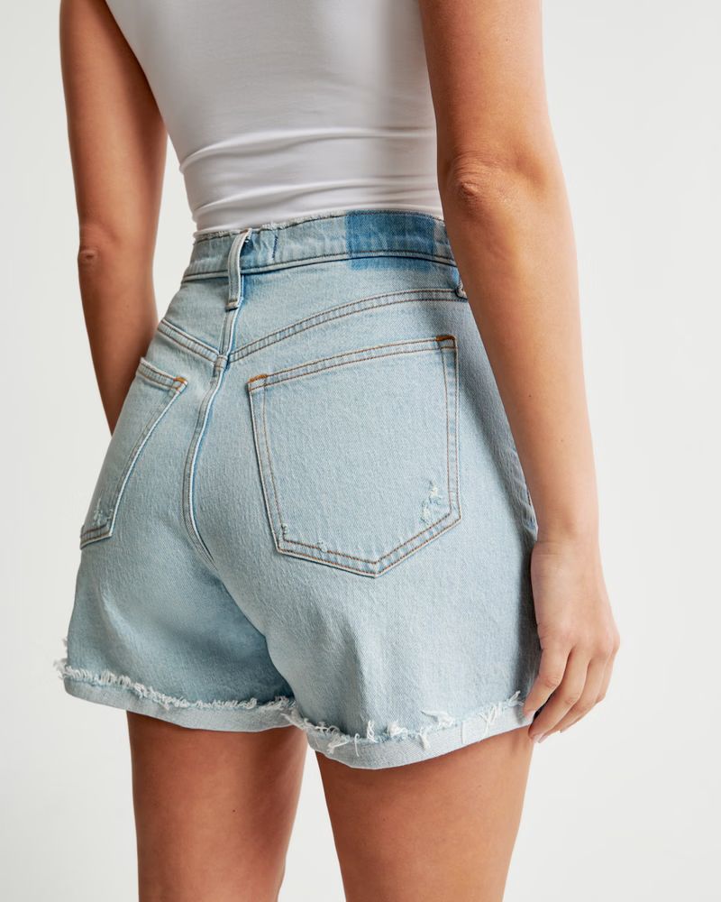 Curve Love High Rise Dad Short | Abercrombie & Fitch (US)