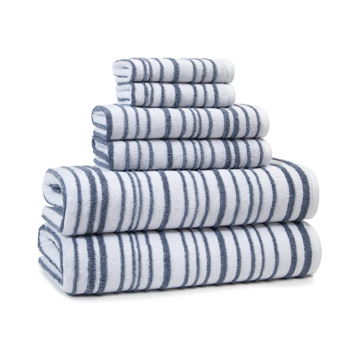 Hudson Stripe Towels | Over The Moon Gift
