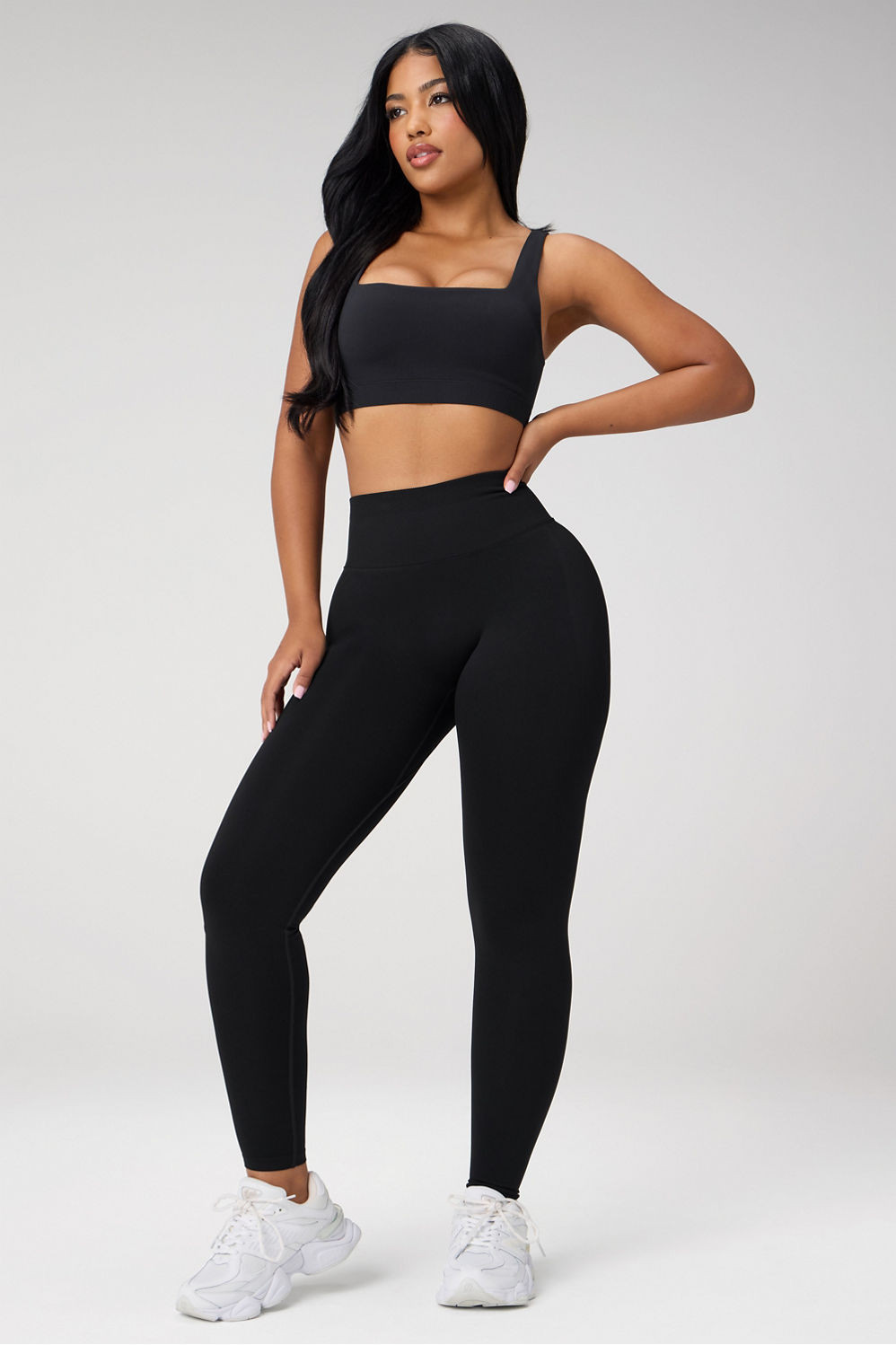 Sleek Seamless Square Neck Low Impact Bra | Fabletics