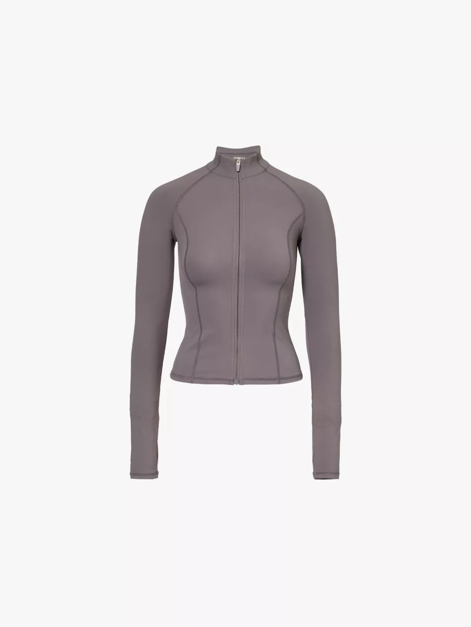 Ultimate zip-up stretch-jersey top | Selfridges