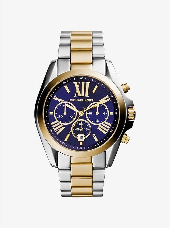 Oversized Bradshaw Two-Tone Watch | Michael Kors US