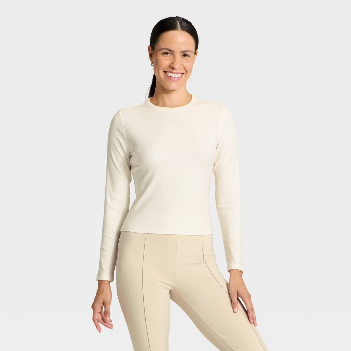 Women's Modal Ribbed Long Sleeve Top - All In Motion™ | Target