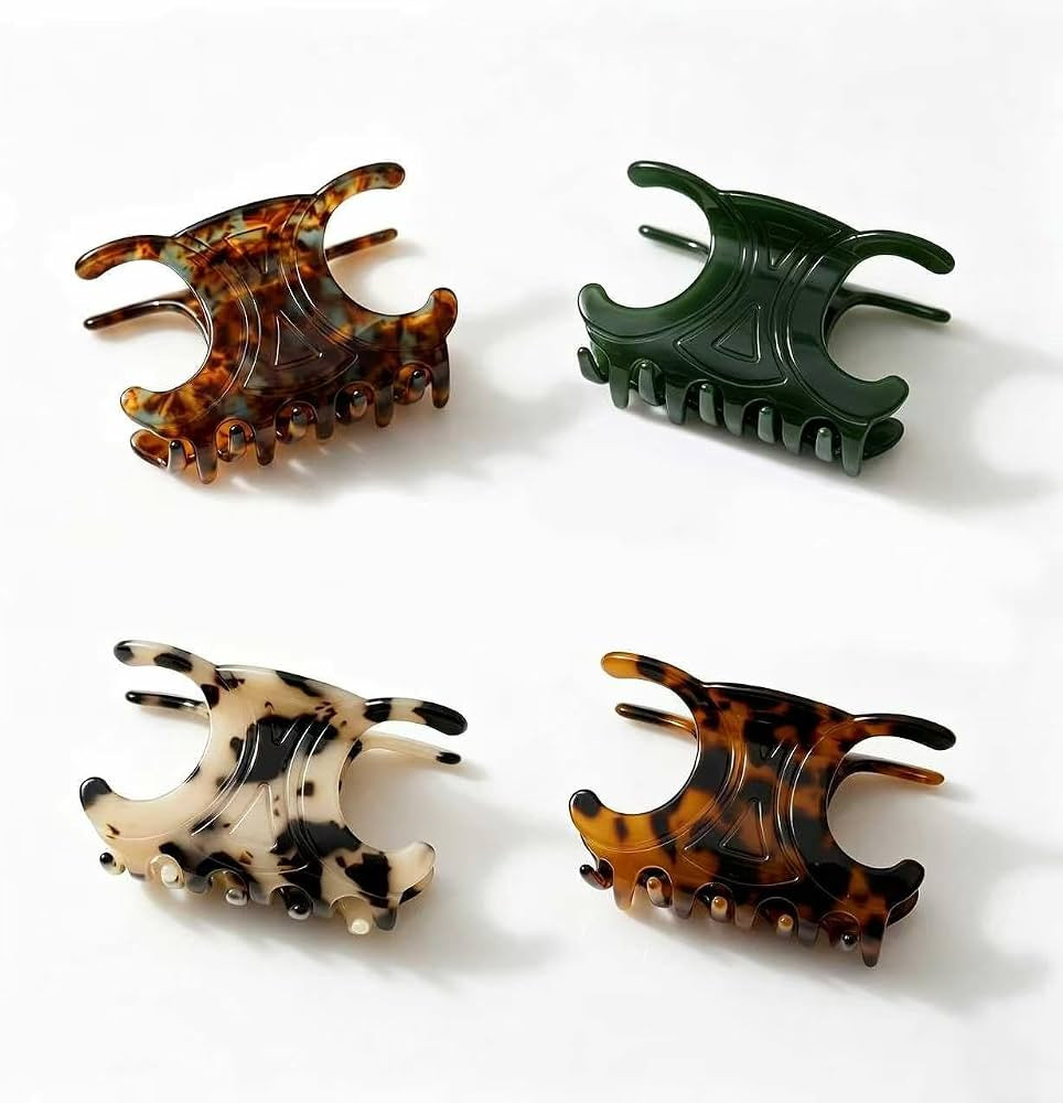 4Pcs Hair Clips for Women 4 Styles Small Medium Large Claw Clips for Thin Thick Curly Hair, Matte... | Amazon (US)