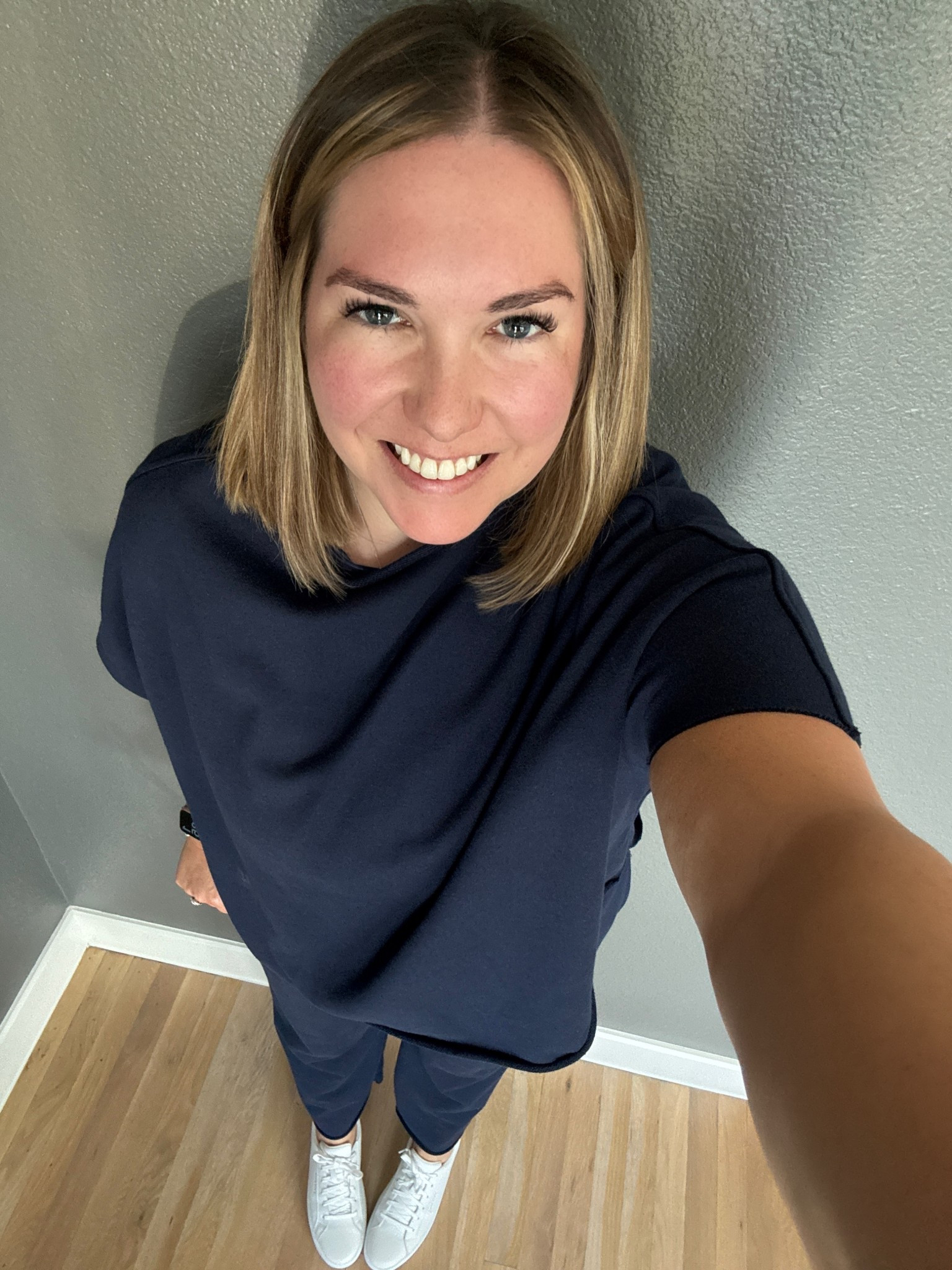 Yesterday’s flight outfit for our trip to 🇫🇷🇫🇷🇫🇷! I found this amazing Amazon dupe of a set I’ve been eyeing and it was perfection for a travel day. Paired it with my white sneakers and stay comfortable for our red eye  

#LTKFindsUnder50 #LTKMidsize #LTKTravel