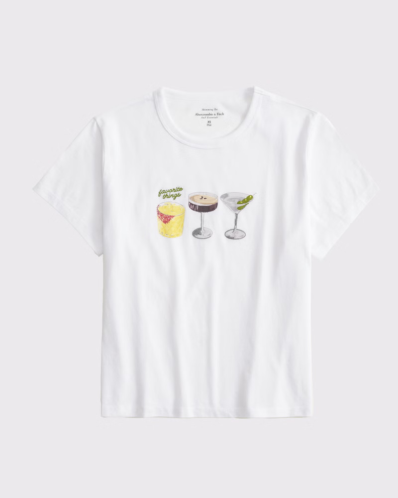 Women's Short-Sleeve The White Lotus Graphic Skimming Tee | Women's Tops | Abercrombie.com | Abercrombie & Fitch (US)