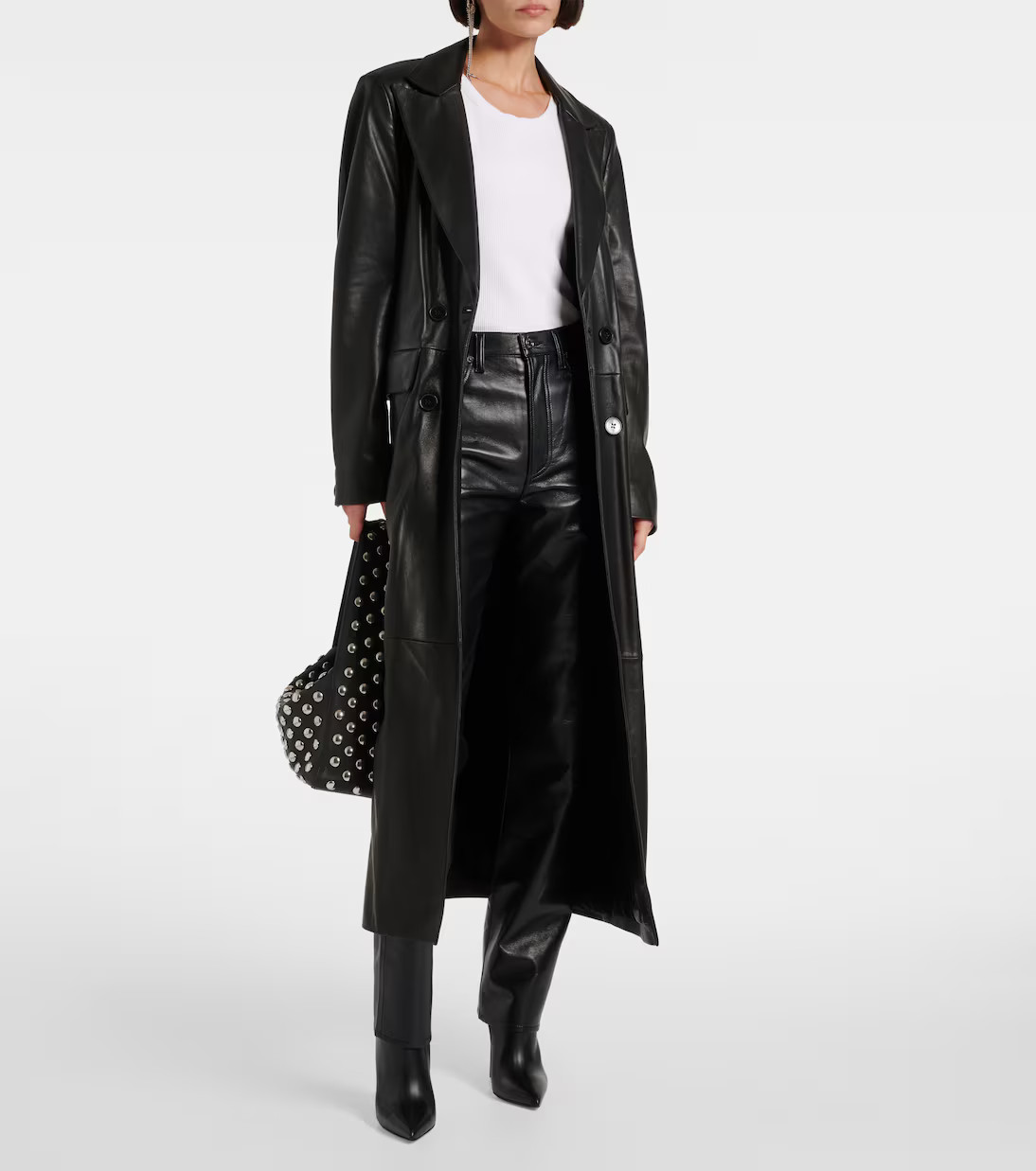 90's Pinch Waist high-rise straight pants | Mytheresa (UK)