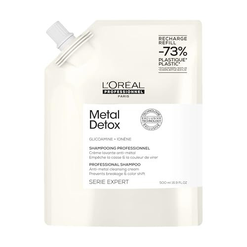 L'Oréal Professionnel Paris Metal Detox Shampoo - Hard Water Chelating Shampoo For Damaged Hair, Removes Metal Build Up and Protects Color & Shine, Paraben & Sulfate-Free, 16.91 Fl Oz | Amazon (US)