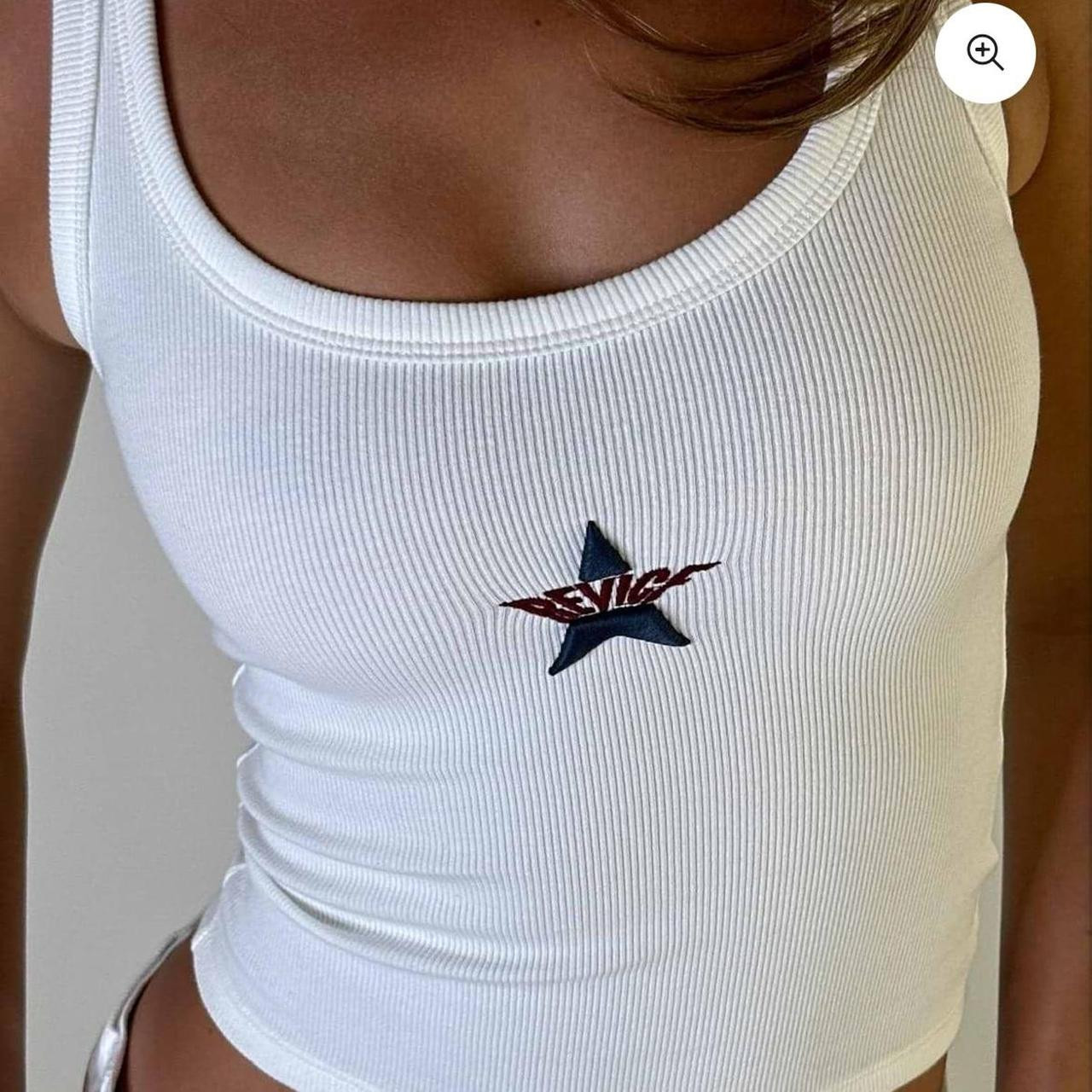 Revice Women's Tank top - White - M | Depop US
