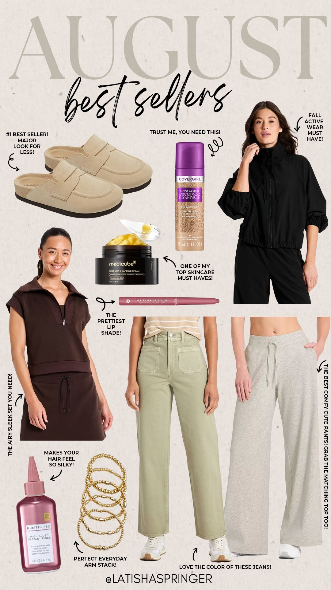 August’s top 10 best sellers!

#bestsellers

Monthly best sellers. Last month’s best sellers. Target airy sleek matching set. Target mule clogs. Look for less fall shoes. Target denim. Beauty must haves.

#LTKSeasonal #LTKootd #LTKBeauty