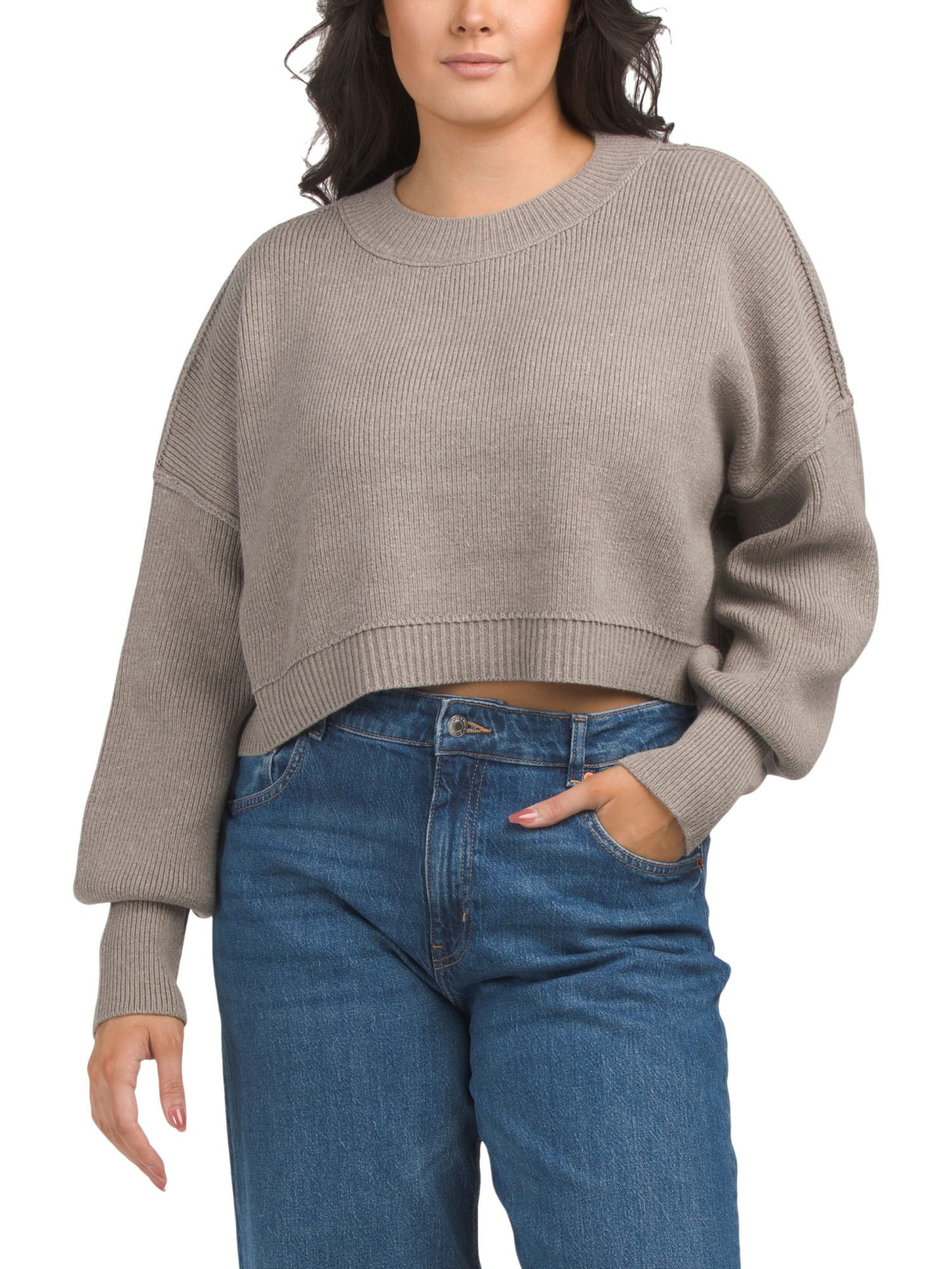 Easy Street Cropped Sweater | Sweaters | Marshalls | Marshalls