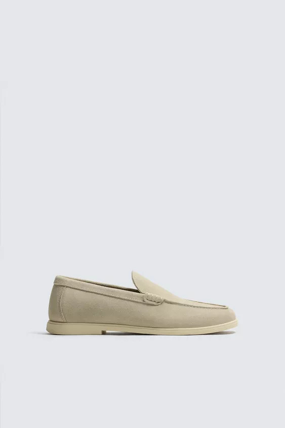 CASUAL LEATHER LOAFERS | Zara US