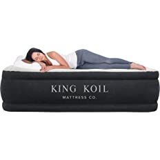King Koil Luxury Twin Air Mattress with Built-in High Speed Pump for Camping, Home & Guests - 20... | Amazon (US)