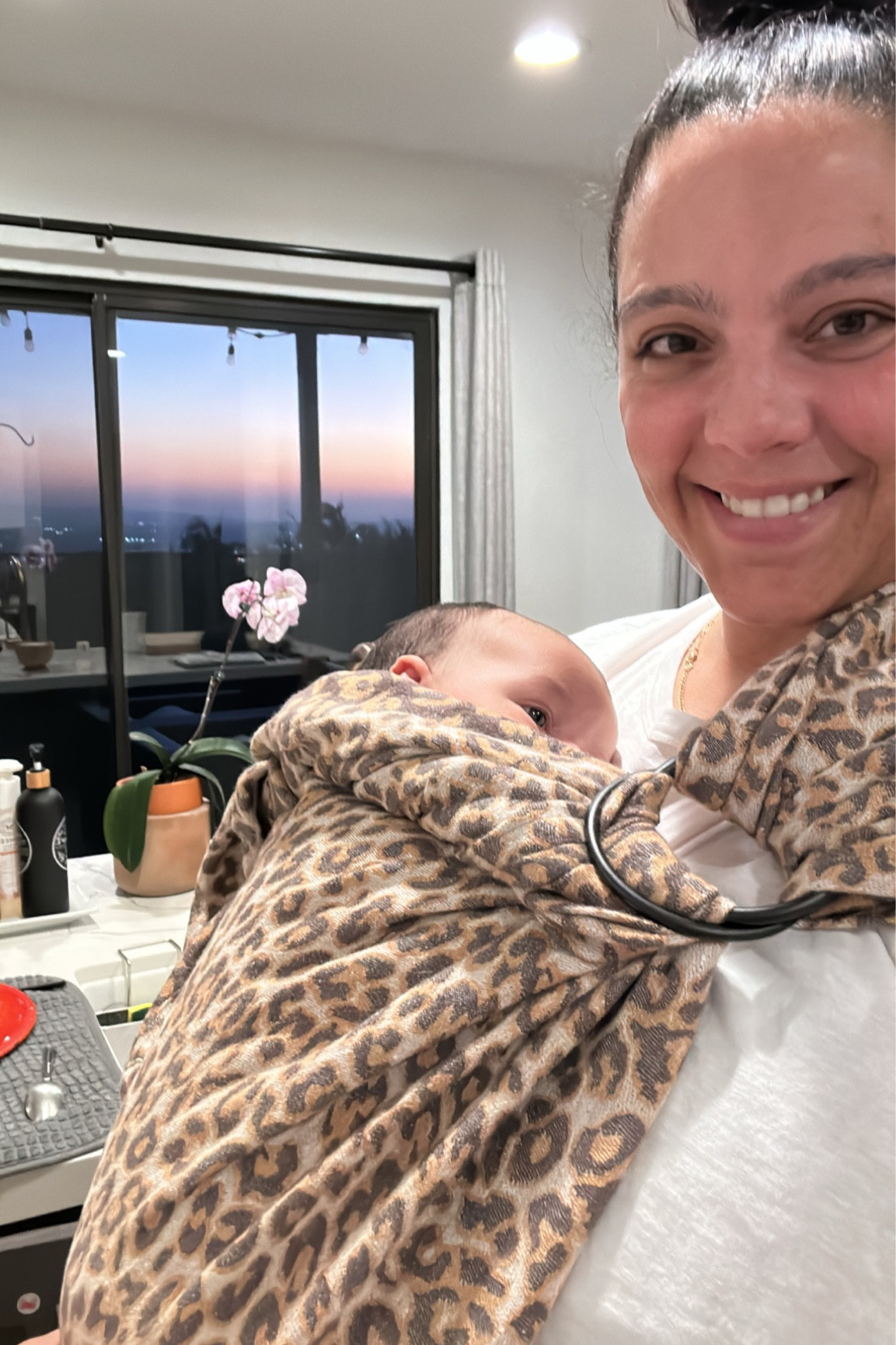 Newborn, baby wearing, baby sling, baby wrap, leopard 


#LTKfamily #LTKbump #LTKkids