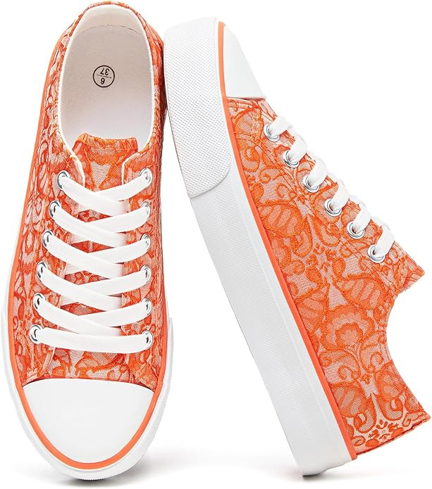 yageyan Womens White Tennis Shoes Low top Canvas Sneakers Women Fashion Shoes for Walking Casual ... | Amazon (US)