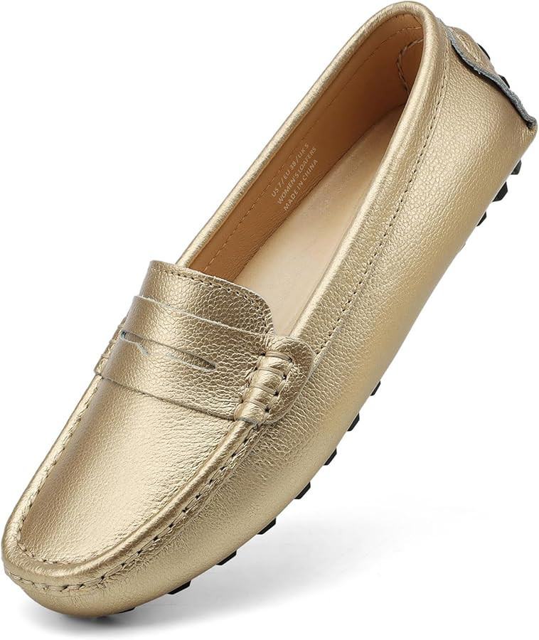 Artisure Women's Classic Comfort Leather Penny Loafers Casual Slip-Ons Lightweight Walking Flats ... | Amazon (US)