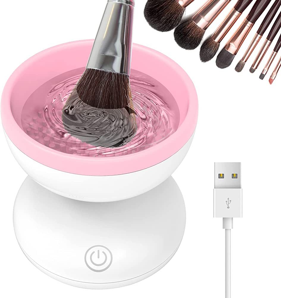 Electric Makeup Brush Cleaner Newest Design, Luxiv Wash Makeup Brush Cleaner Machine Fit for All ... | Amazon (US)