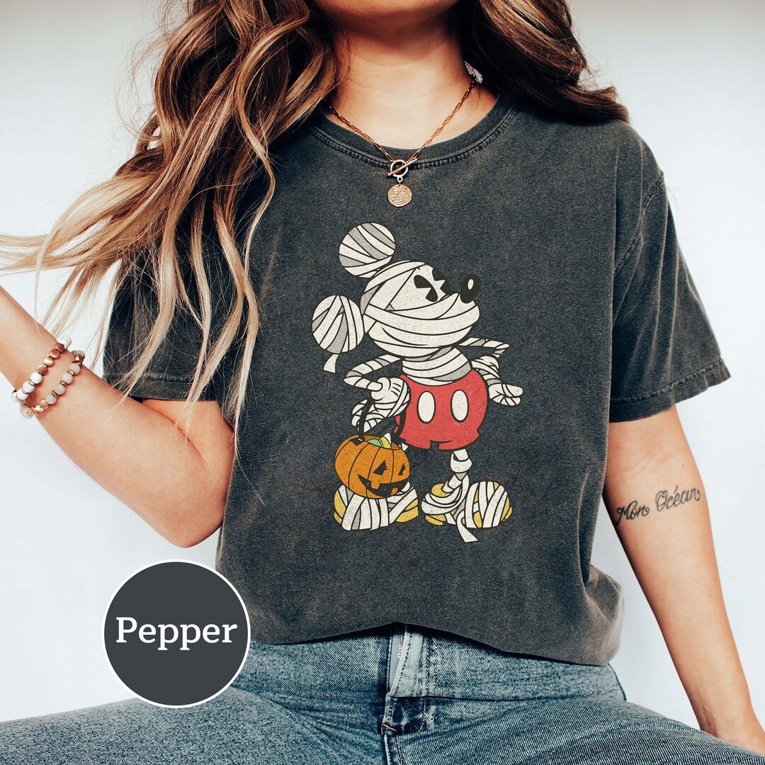 Disney Mickey Maus Halloween T-shirt Comfort Color Halloween - Etsy | Etsy (US)