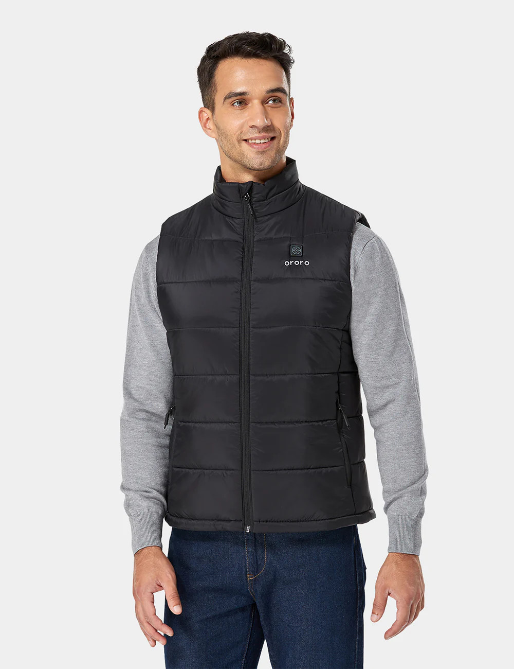 Men Heated Vest - Black |10 Hours of Electric Warmth | ororo | ORORO