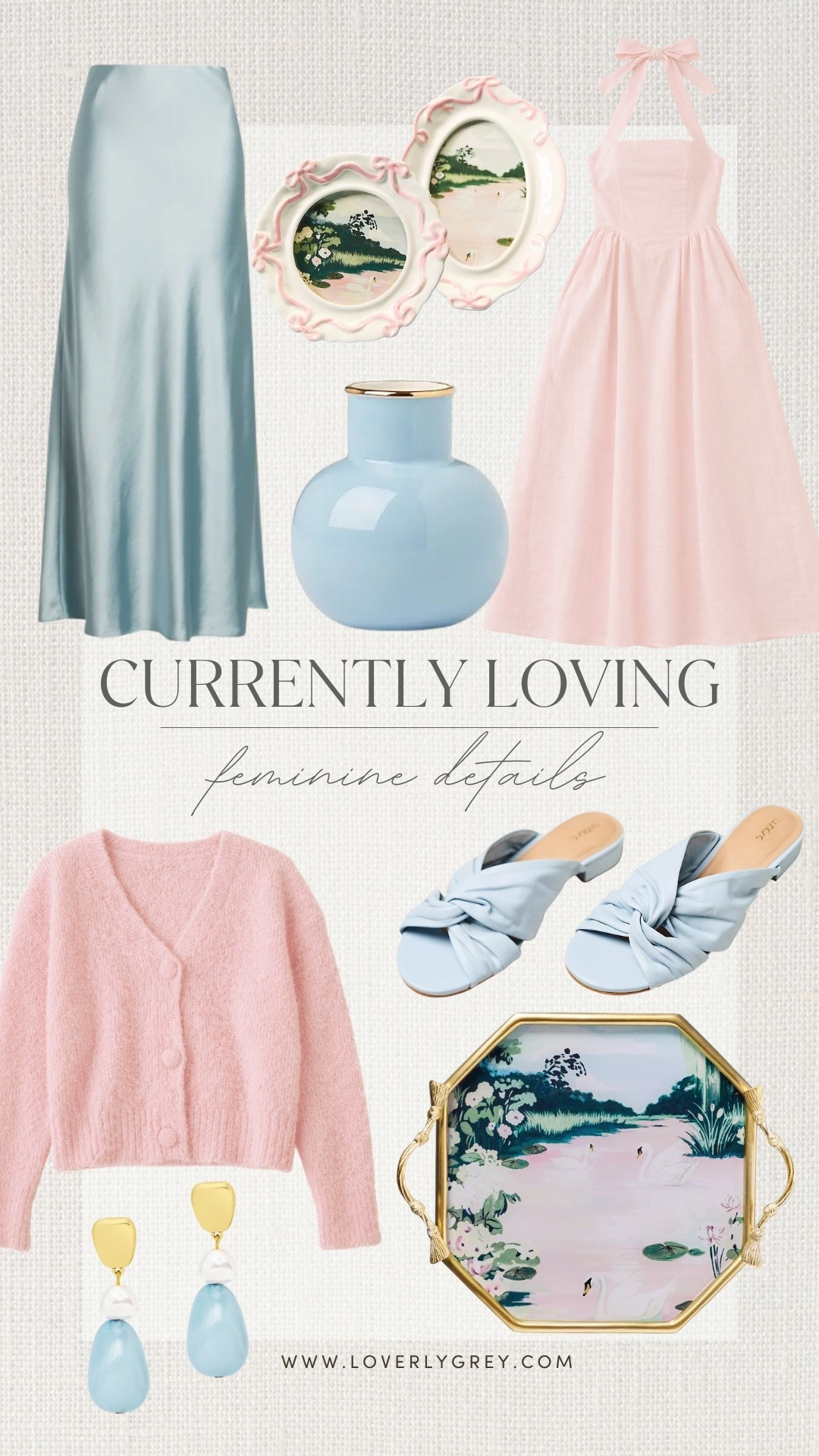 Currently loving feminine details! Silk skirts and pink cardigans plus cute earrings are the items I’m reaching for lately! I’m also loving home decor that feels more playful and feminine!

#LTKSeasonal #LTKHome #LTKdayinmylife
