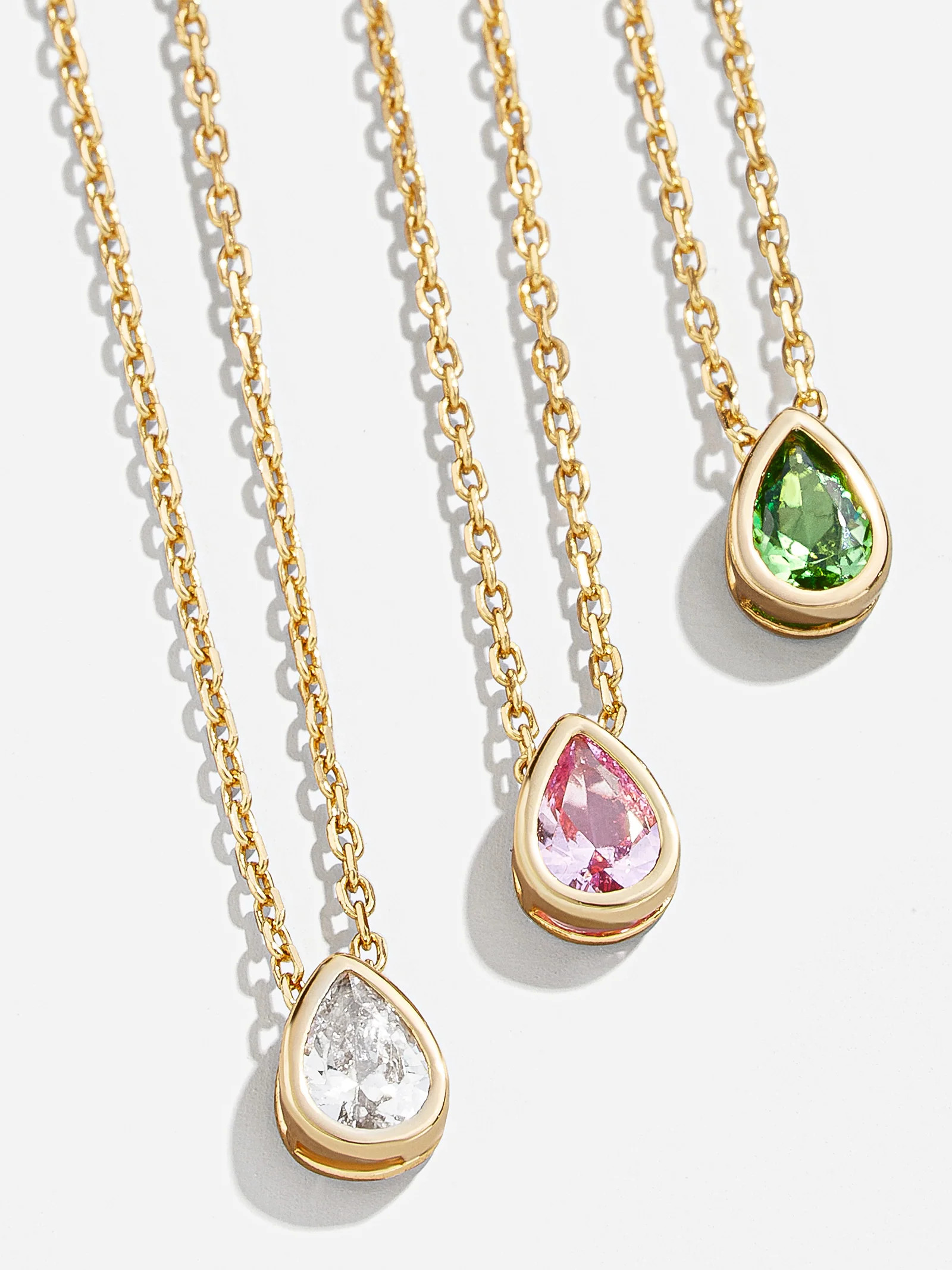Teardrop 18K Gold Birthstone Necklace | BaubleBar (US)