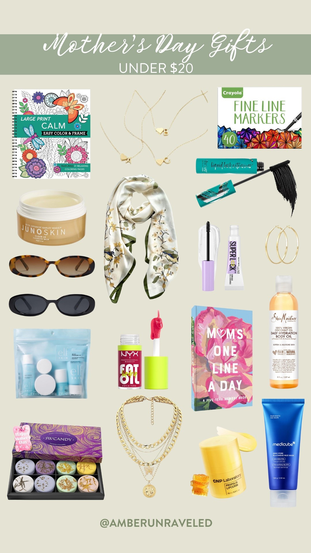 Operation: Pamper Mom! Mission Status: affordable & adorable. We've rounded up a delightful array of gifts from Amazon, all clocking in under $20, so you can treat the queen without emptying your wallet.
#skincarefinds #summeraccessories #beautyfaves #giftguide

#LTKU #LTKSeasonal #LTKStyleTip