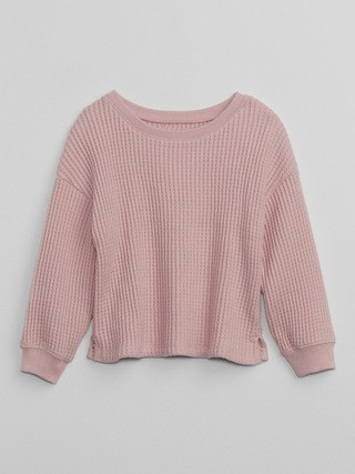 babyGap Waffle-Knit Sweatshirt | Gap Factory