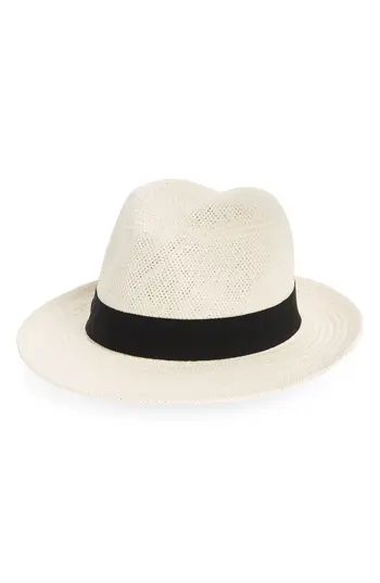Women's Halogen Straw Panama Hat - Ivory | Nordstrom