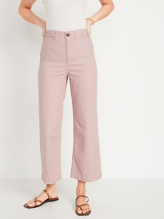 Extra High-Waisted Cropped Wide-Leg Pants for Women | Old Navy (US)