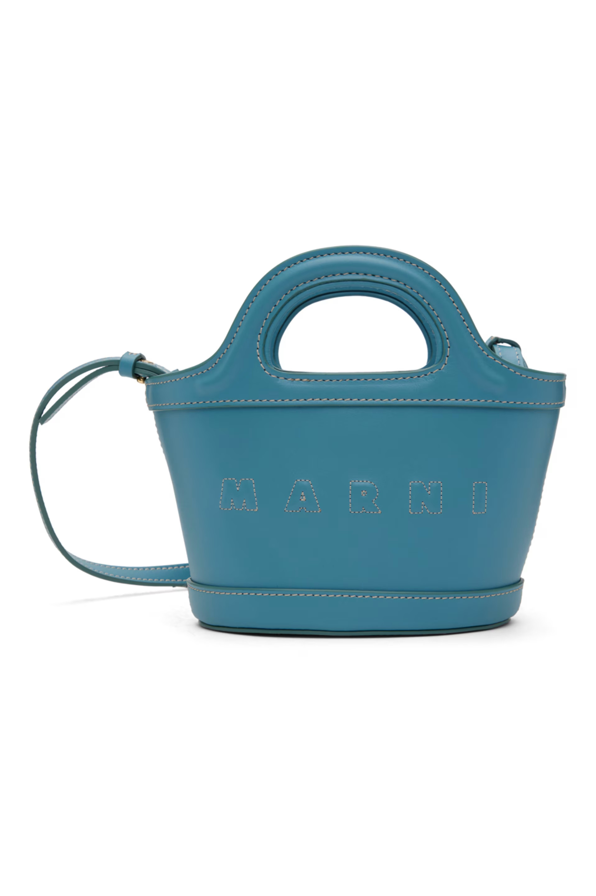 Marni - Blue Micro Tropicalia Tote | SSENSE