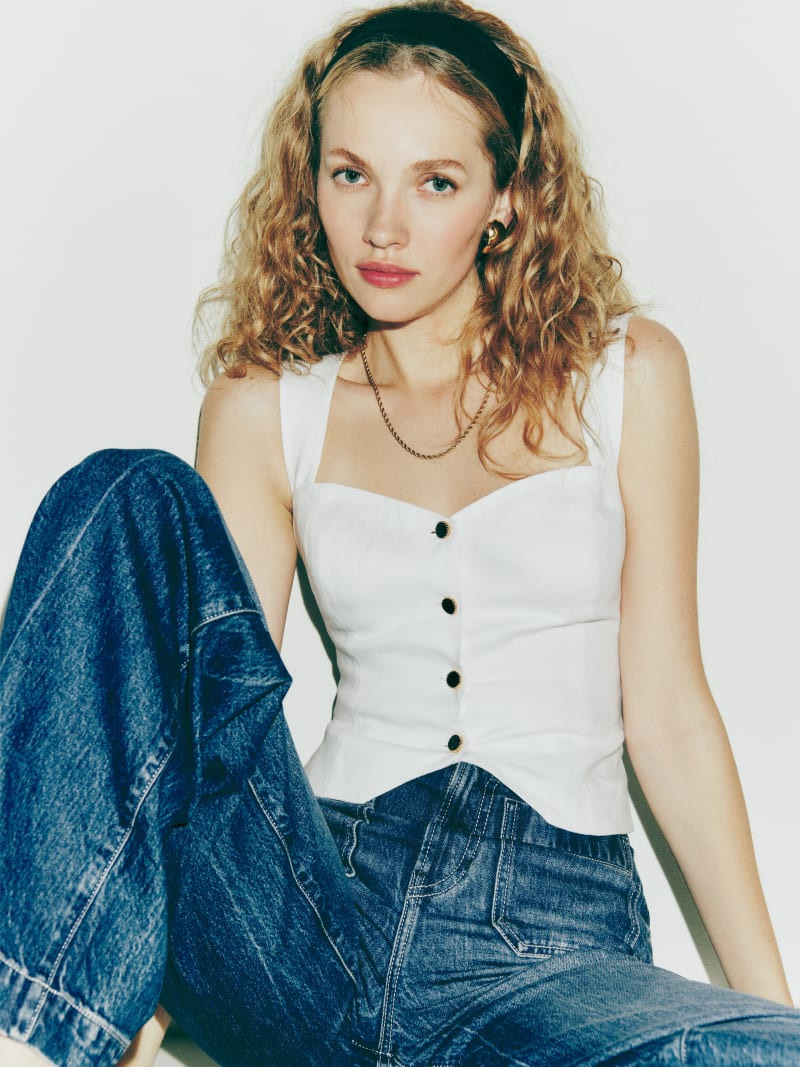 Kimberly Linen Top | Reformation (Global)