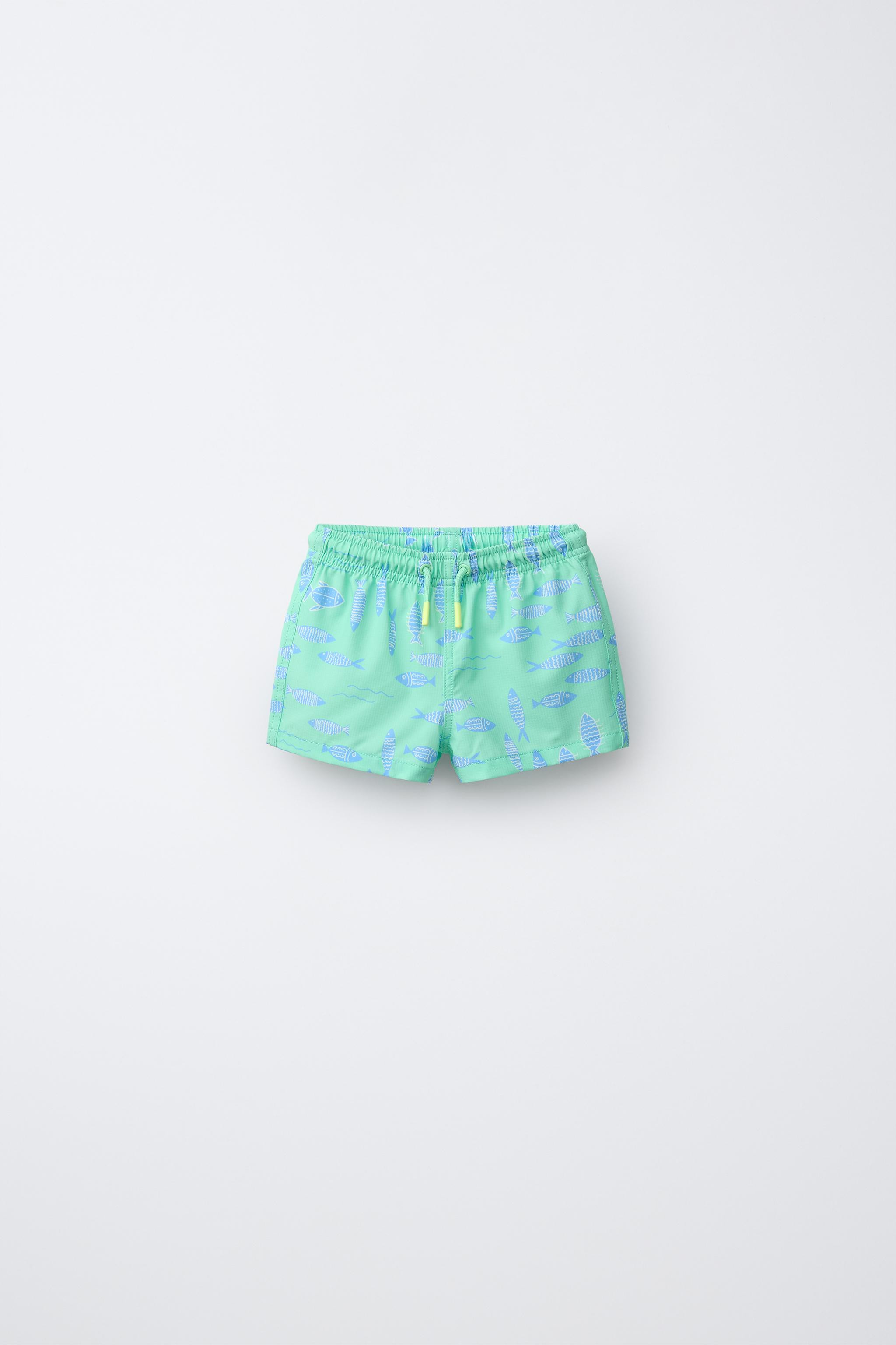 2-6 YEARS/ FISH PRINT SWIM SHORTS | Zara US